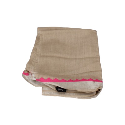 Pareo Donna NALI' Beige Seta Rosa AF446