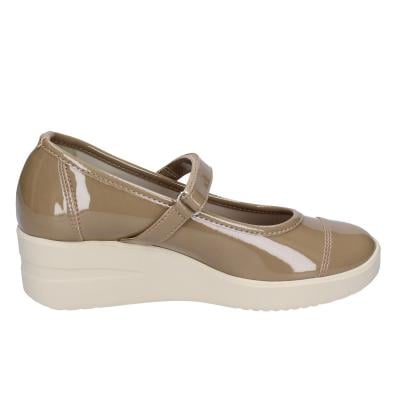 Scarpe Donna AGILE By RUCOLINE Ballerine Beige Vernice 242 A ULTRA BE599