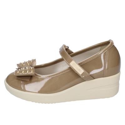 Scarpe Donna AGILE By RUCOLINE Ballerine Beige Vernice 242 A ULTRA BE597
