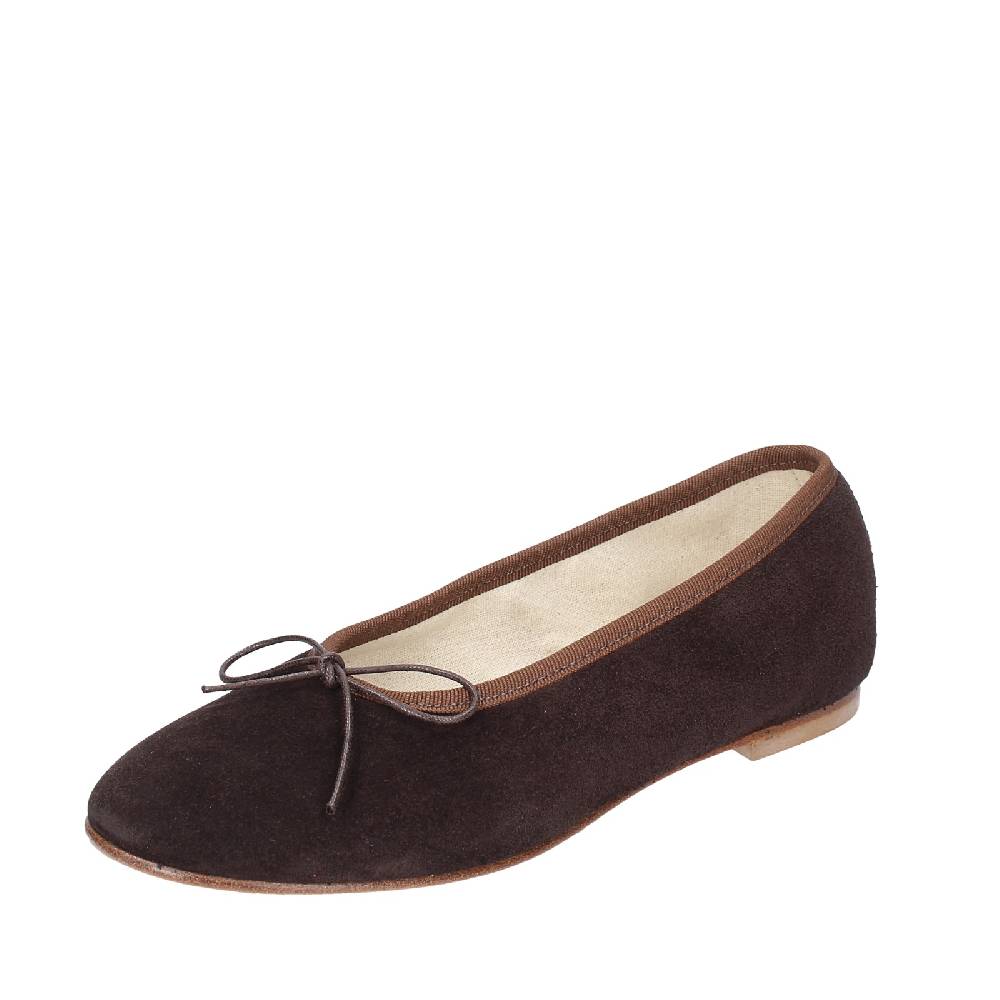scarpe donna ANNIEL ballerine marrone camoscio EX285