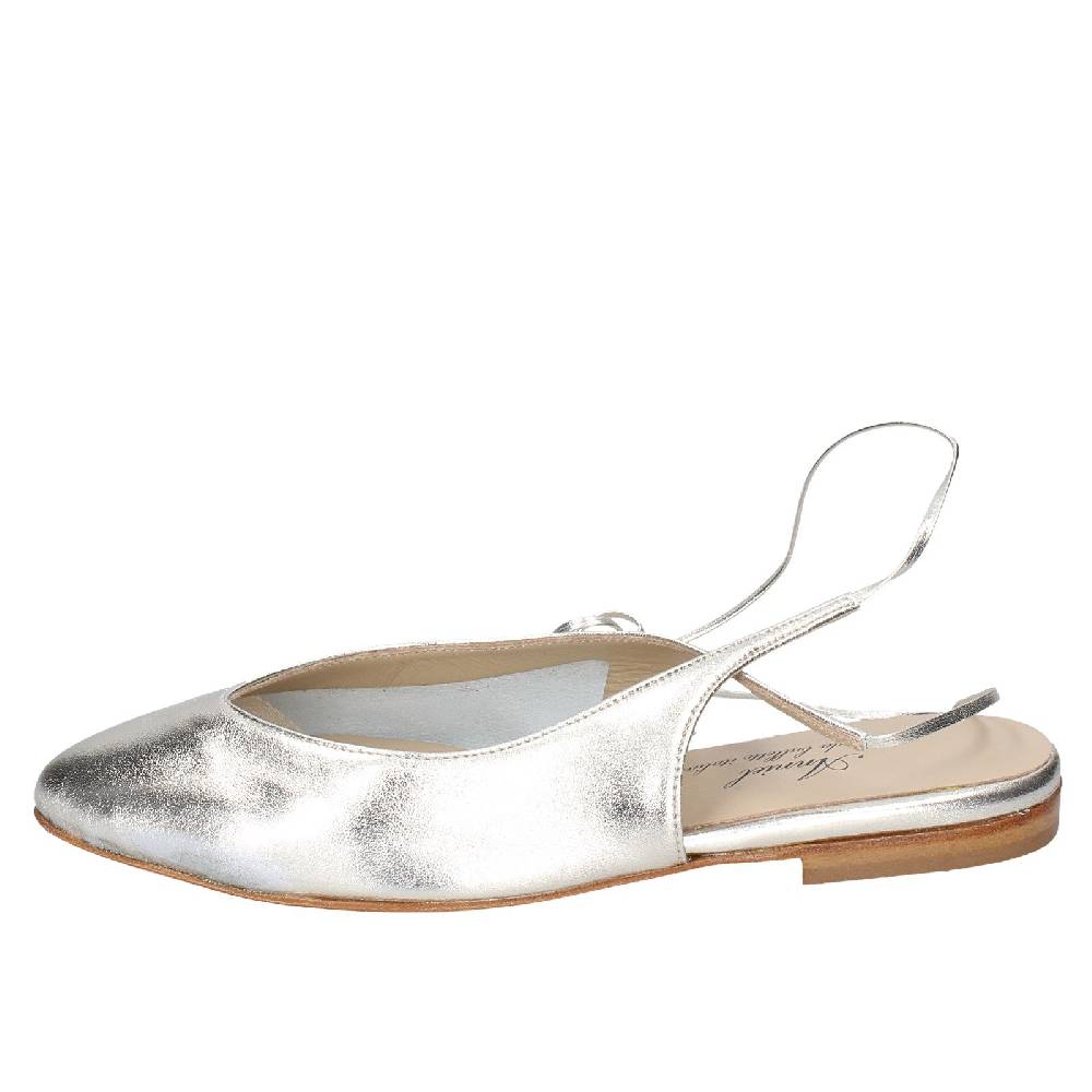 Scarpe Donna ANNIEL Ballerine Platino Pelle EX275