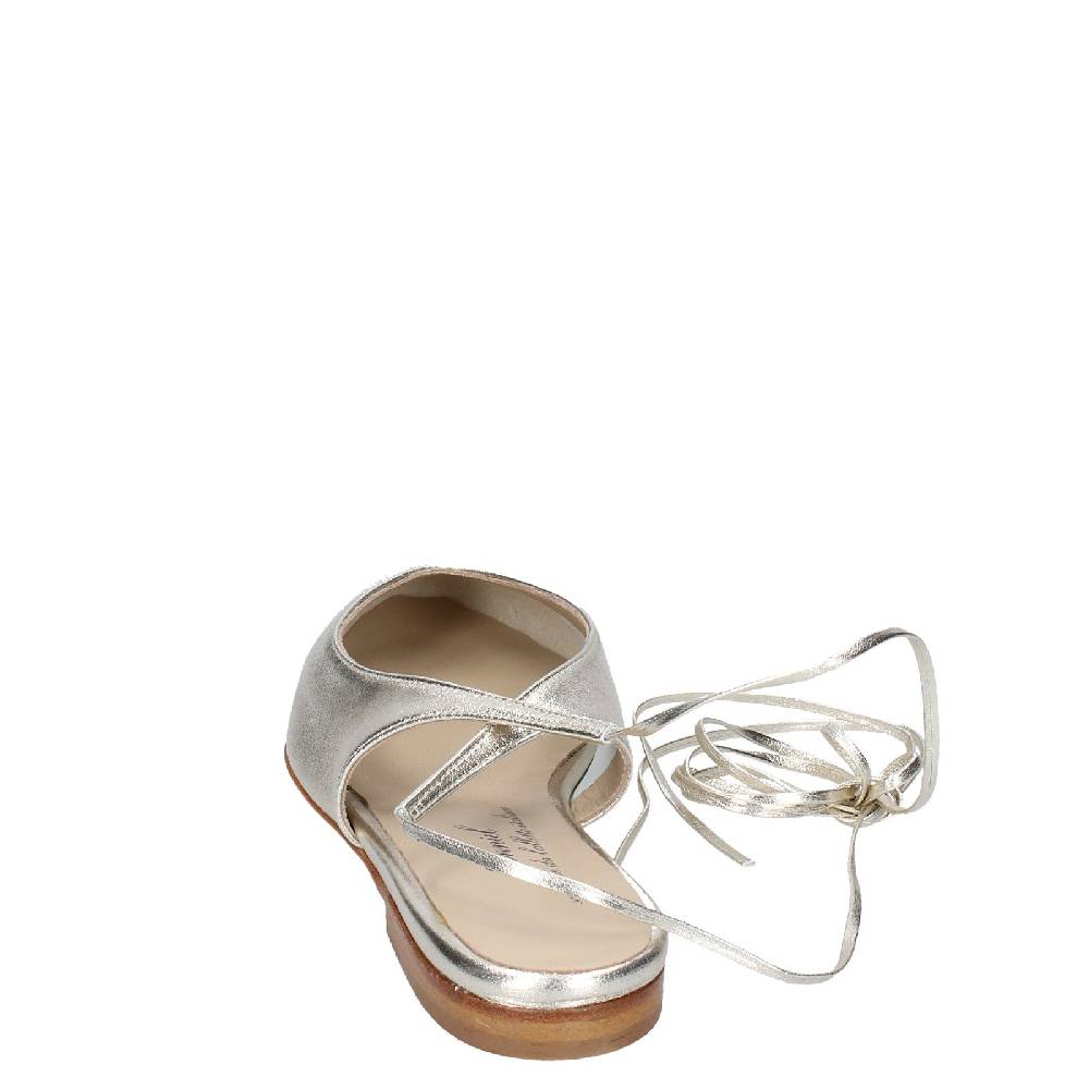 Scarpe Donna ANNIEL Ballerine Platino Pelle EX275