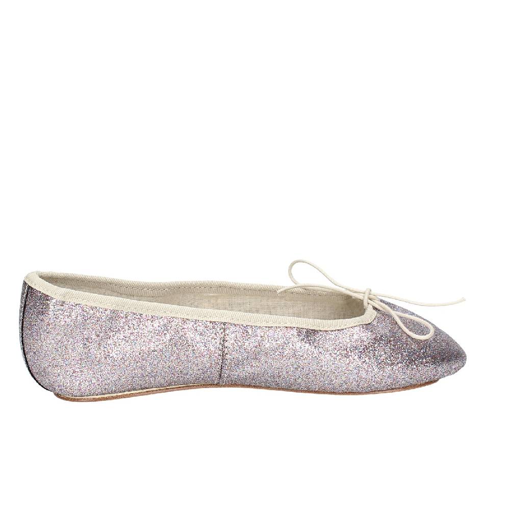 Scarpe Donna ANNIEL Ballerine Viola Glitter Argento EX284
