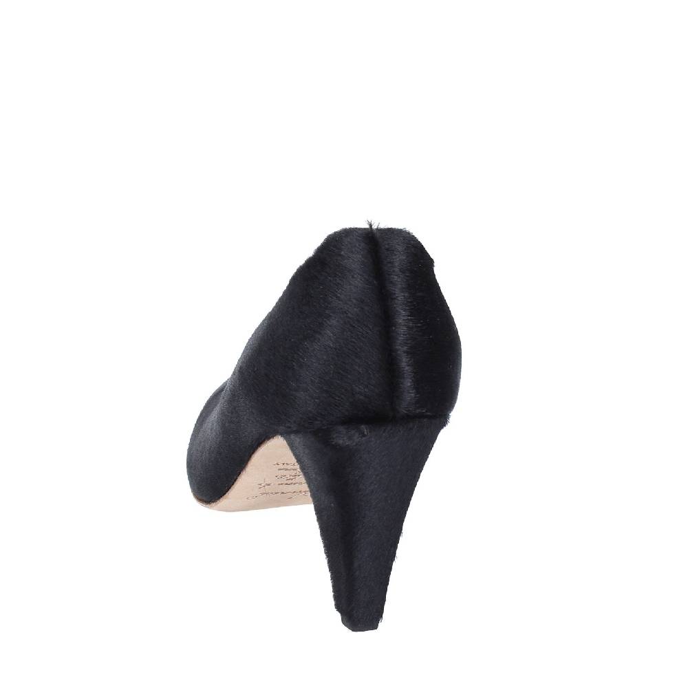 Scarpe Donna ANNIEL Decollete Nero Cavallino EX252