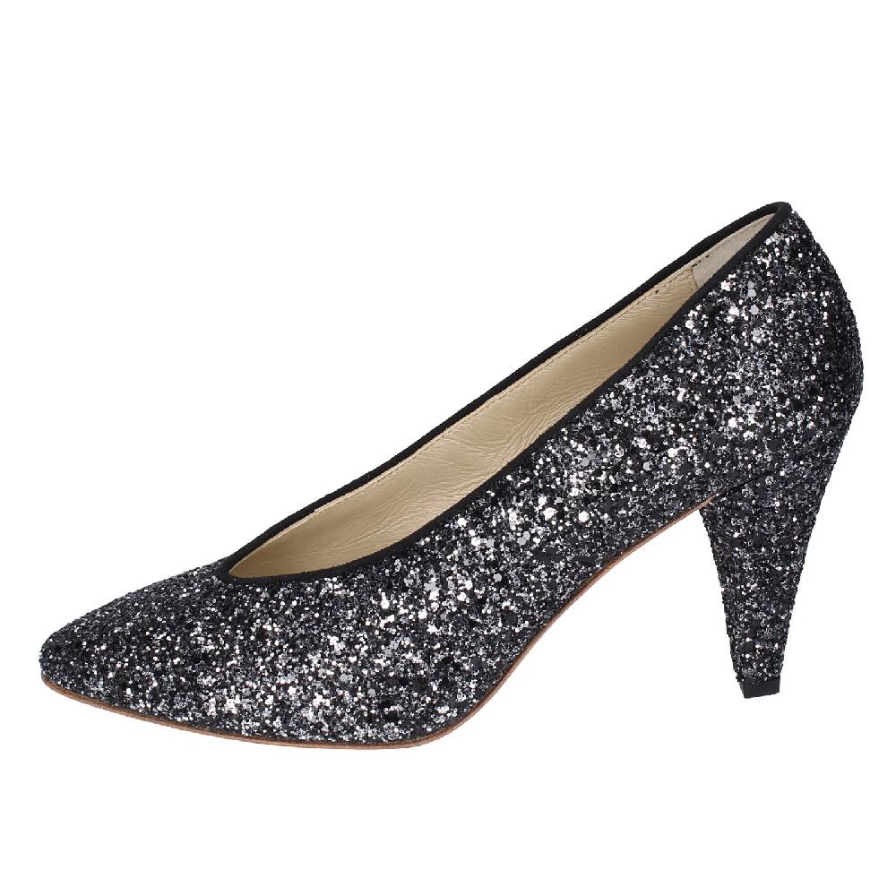 Scarpe Donna ANNIEL Decollete Nero Glitter EX219