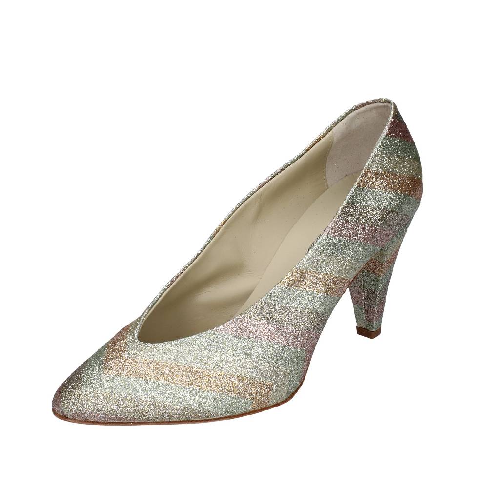 scarpe donna ANNIEL decollete oro glitter EX224