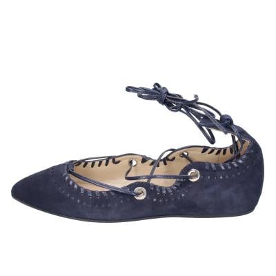 Scarpe Donna CAFè NOIR Ballerine Blu Camoscio MED507 BF402