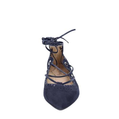 Scarpe Donna CAFè NOIR Ballerine Blu Camoscio MED507 BF402
