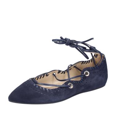 scarpe donna CAFè NOIR ballerine blu camoscio MED507 BF402