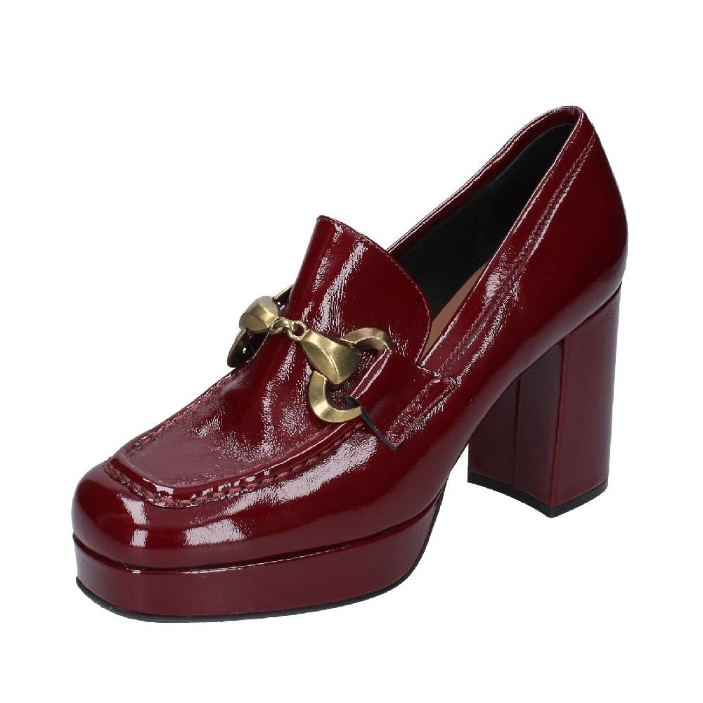 scarpe donna CARMENS mocassini bordeaux vernice EX181