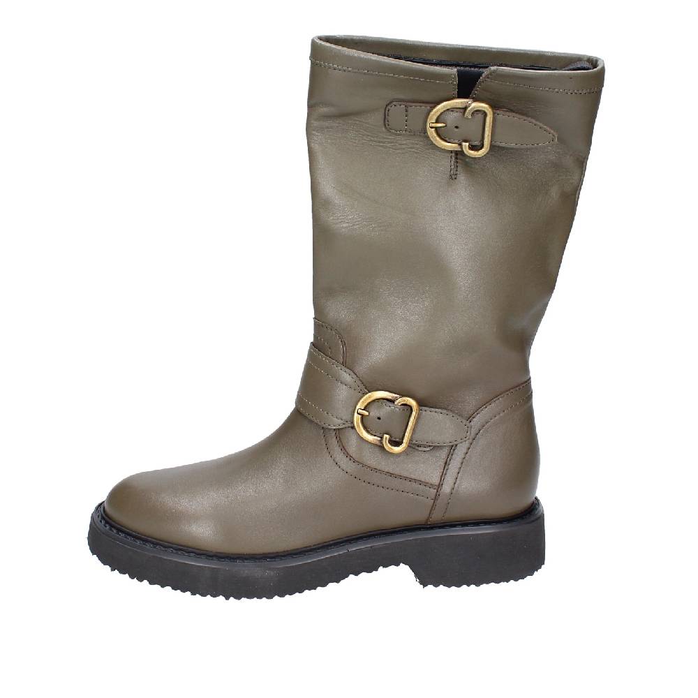 Scarpe Donna CARMENS Stivali Verde Pelle EX187