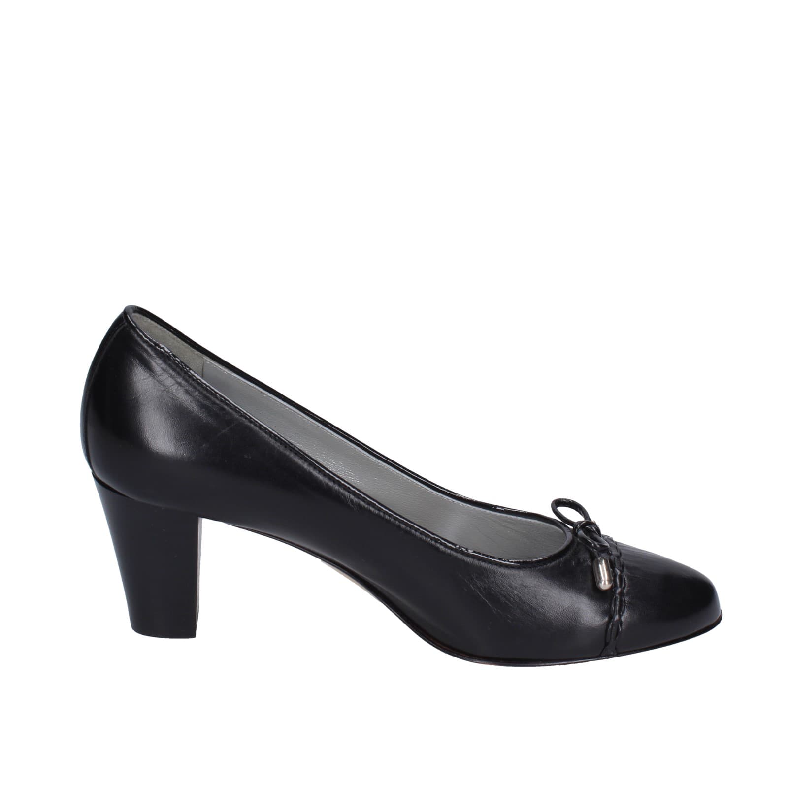 Scarpe Donna CONFORT Decollete Nero Pelle EZ412