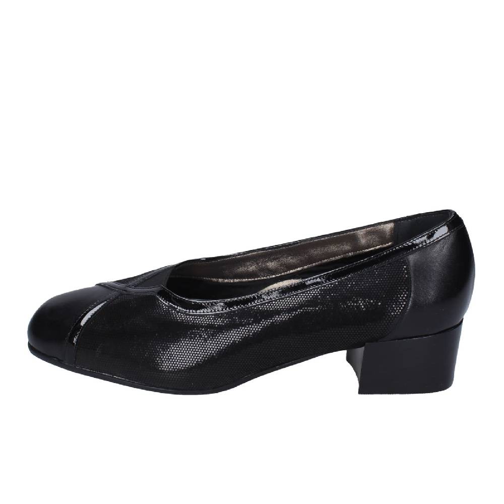 Scarpe Donna CONFORT Decollete Nero Pelle Vernice 3735 EZ335