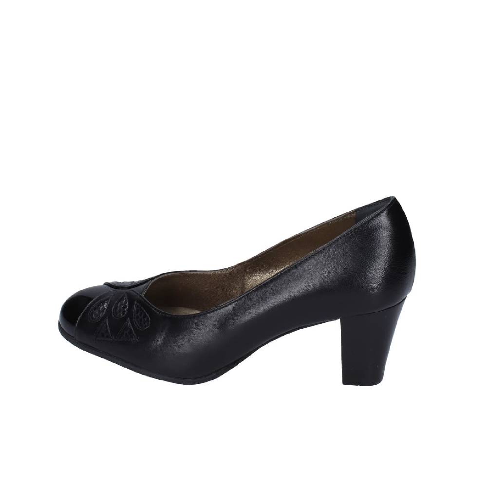 Scarpe Donna CONFORT Decollete Nero Pelle Vernice 1870 EZ333