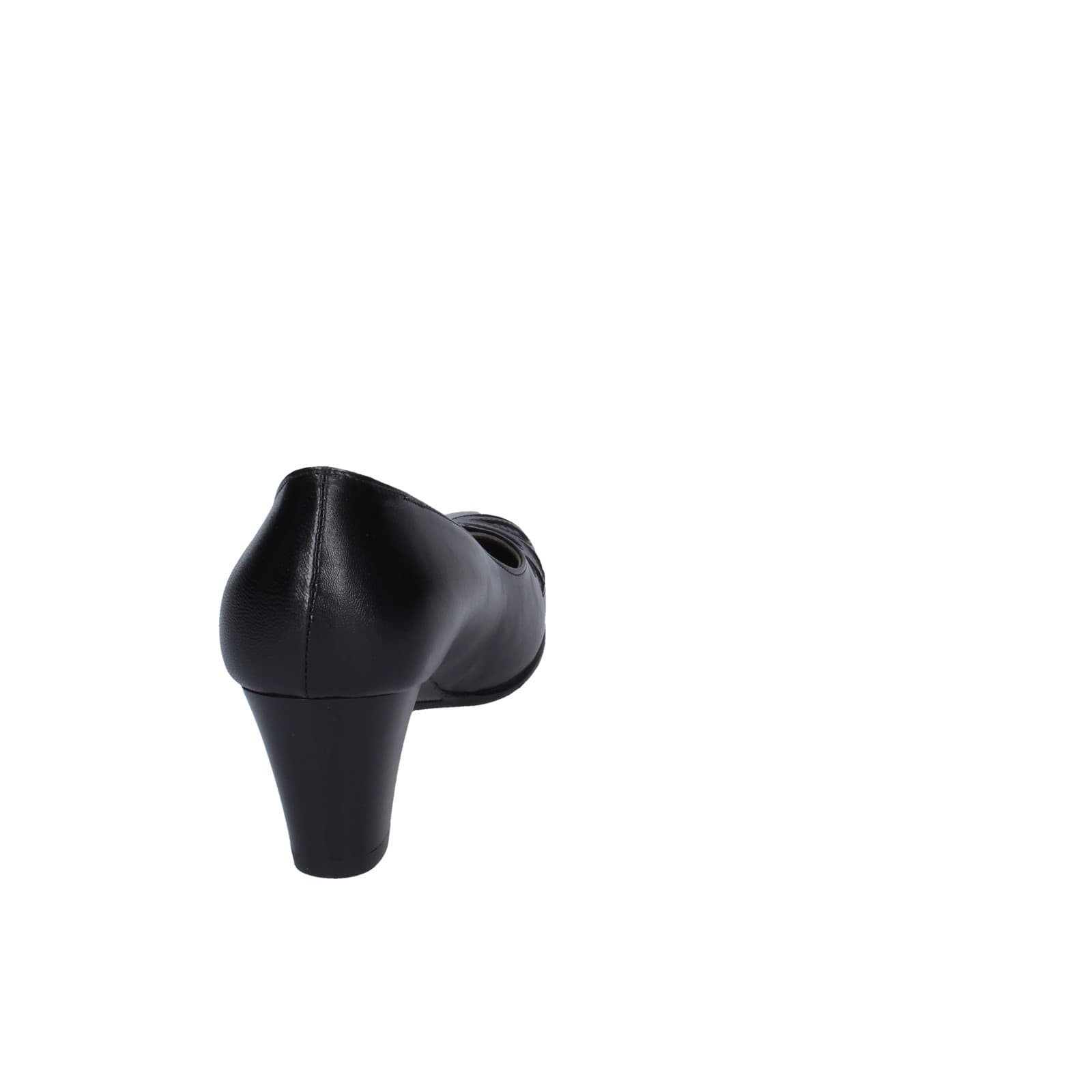 Scarpe Donna CONFORT Decollete Nero Pelle Vernice 1870 EZ333