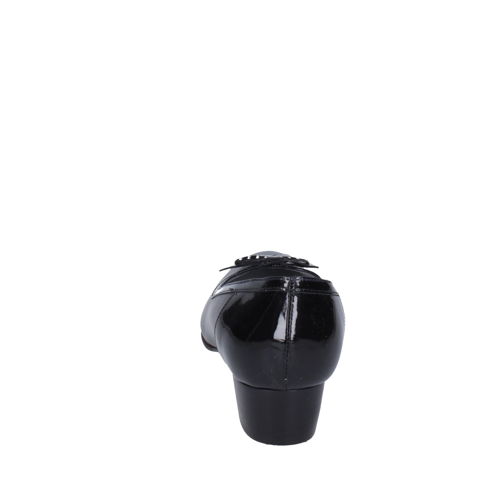 Scarpe Donna CONFORT Decollete Nero Pelle Vernice EZ398