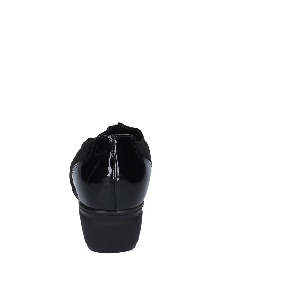 Scarpe Donna CONFORT Decollete Nero Vernice Camoscio EZ330