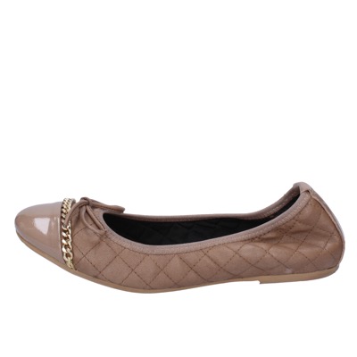 Scarpe Donna CROWN Ballerine Beige Pelle BX639