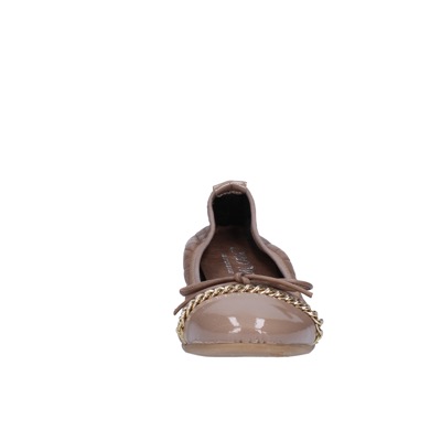 Scarpe Donna CROWN Ballerine Beige Pelle BX639