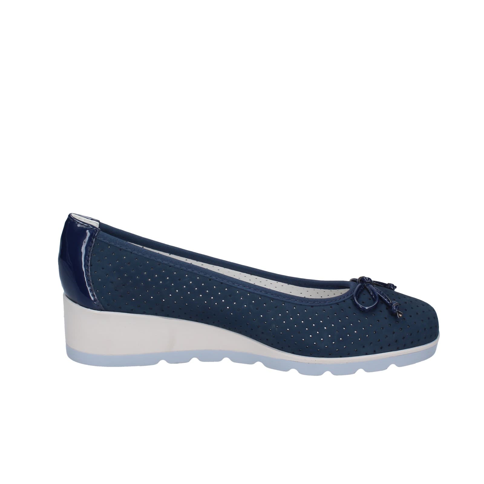 Scarpe Donna IO DONNA Ballerine Blu Pelle Scamosciata EZ42