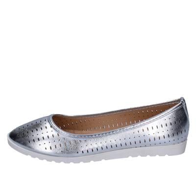 Scarpe Donna LANCETTI Ballerine Argento Pelle Sintetica BP564