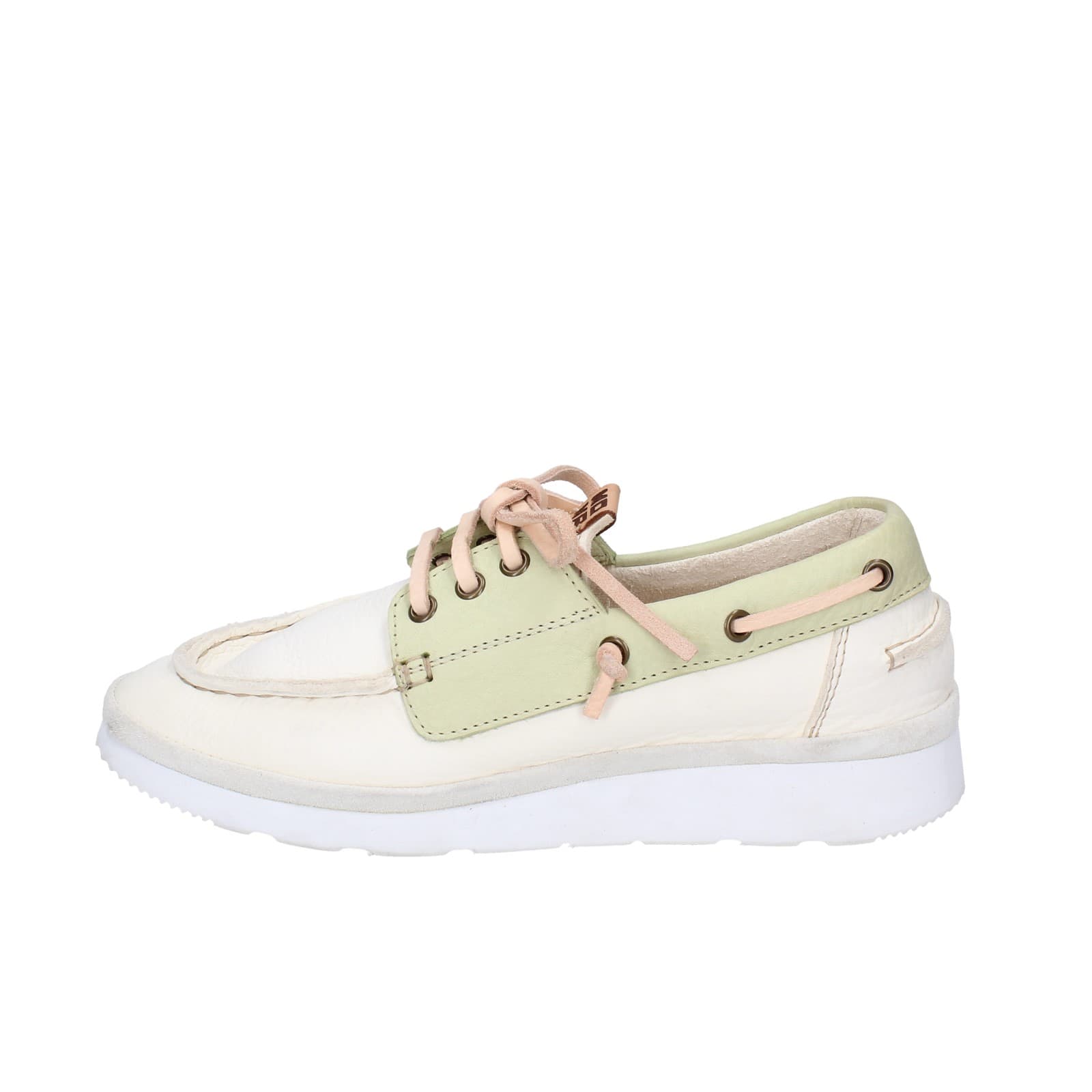 Scarpe Donna MOMA Classiche Bianco Pelle Verde 1AS407-YAC2 EZ870