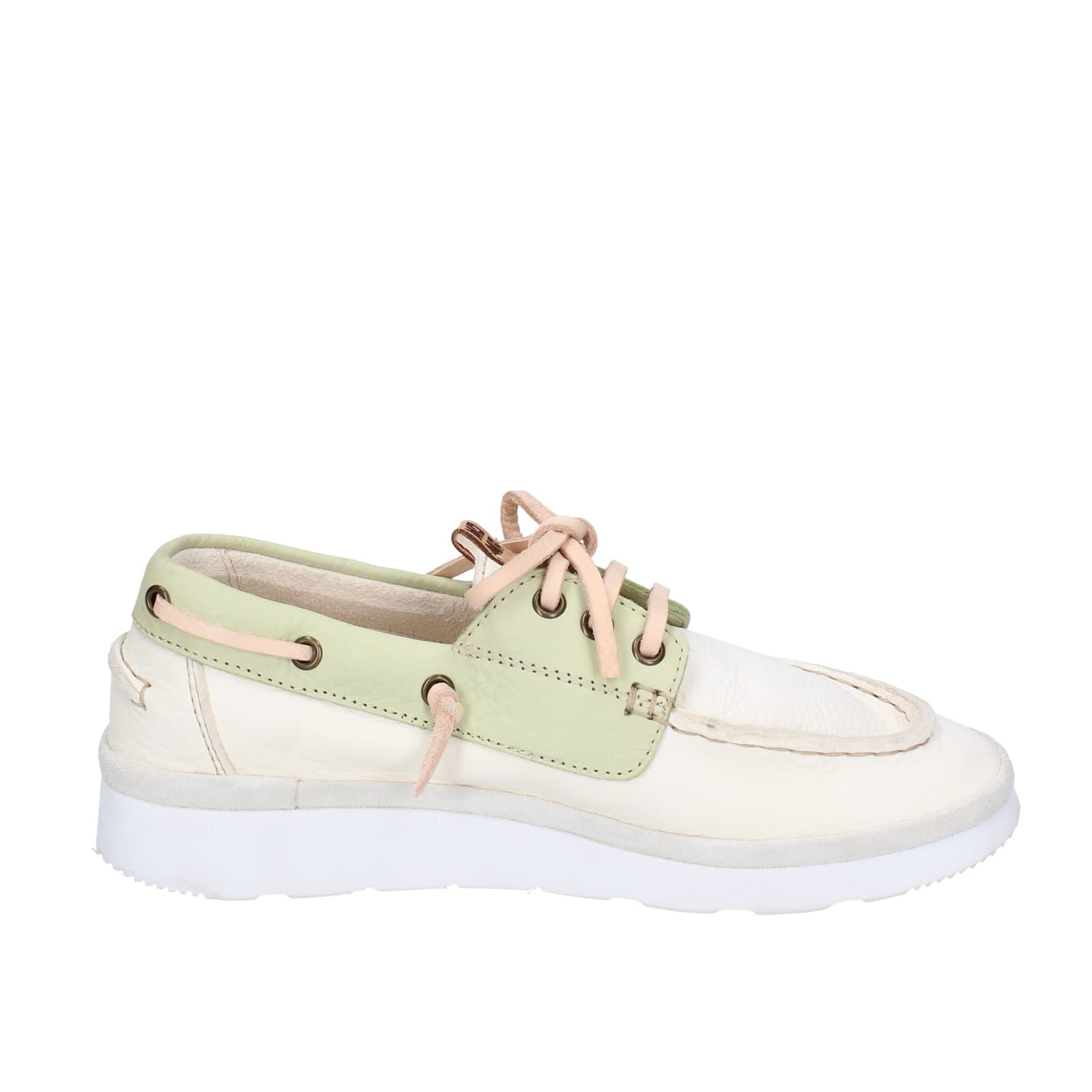 Scarpe Donna MOMA Classiche Bianco Pelle Verde 1AS407-YAC2 EZ870