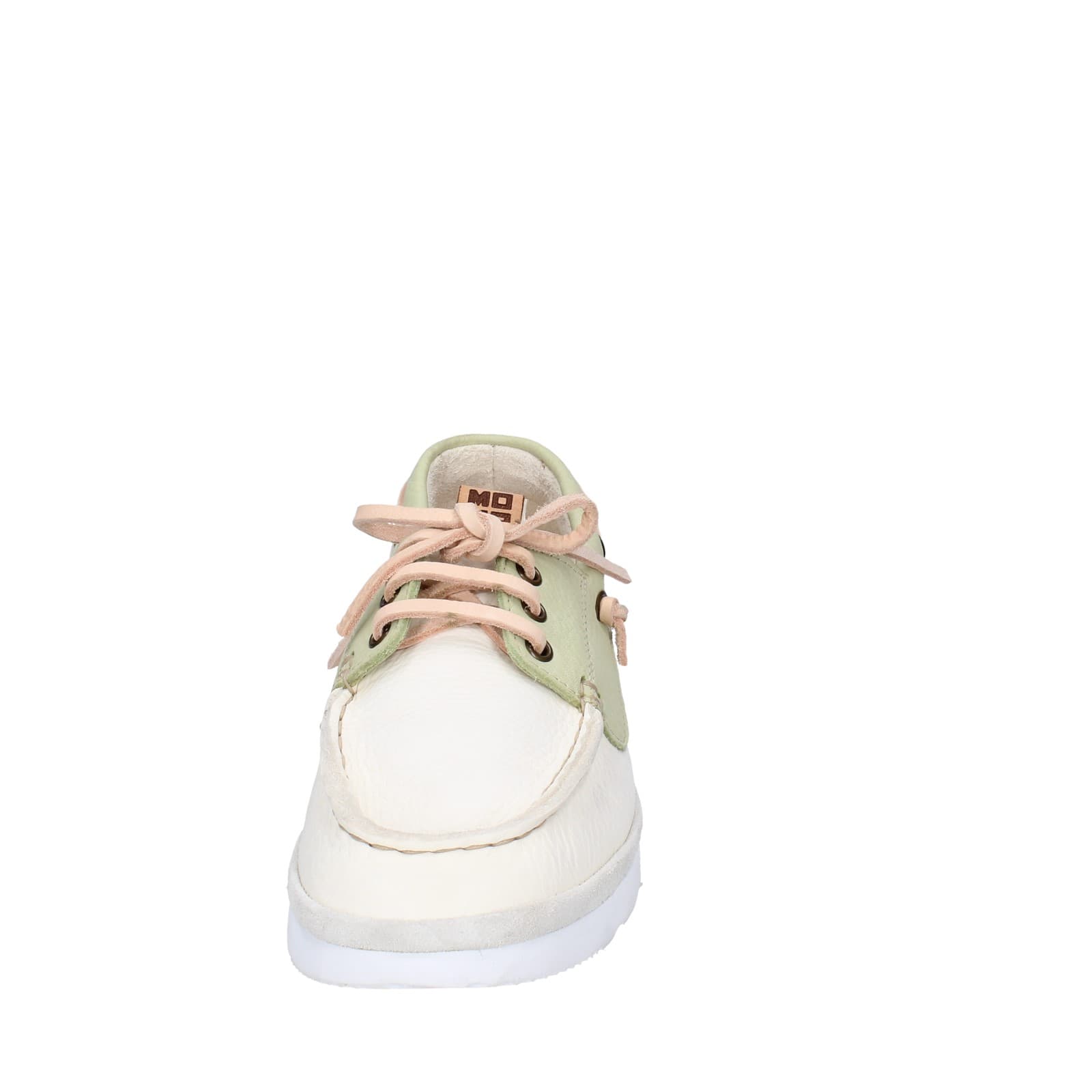 Scarpe Donna MOMA Classiche Bianco Pelle Verde 1AS407-YAC2 EZ870