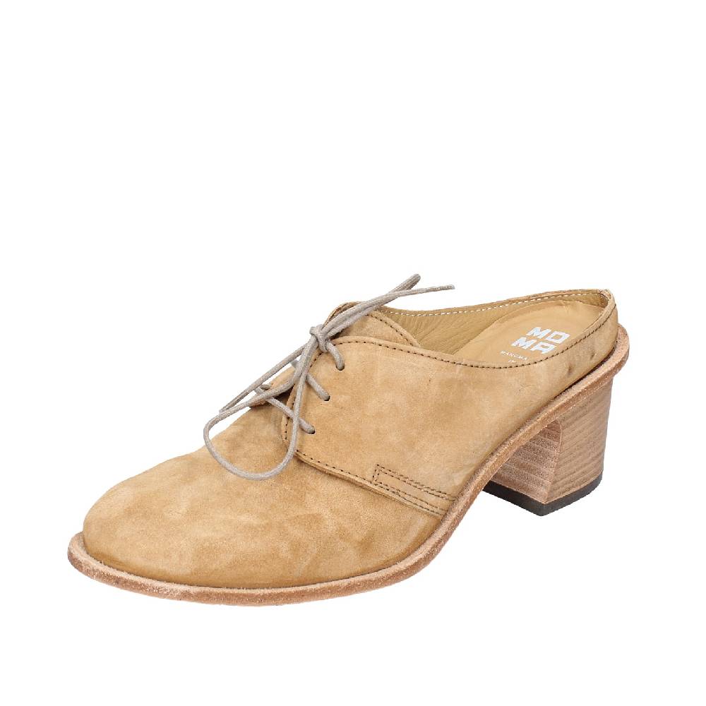 scarpe donna MOMA classiche marrone camoscio SABOT VINTAGE EX470