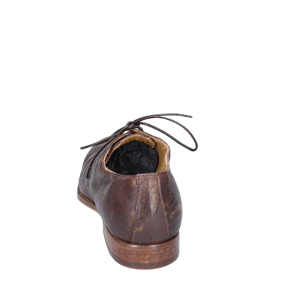 Scarpe Donna MOMA Classiche Marrone Pelle Oro 39406A VINTAGE EX449