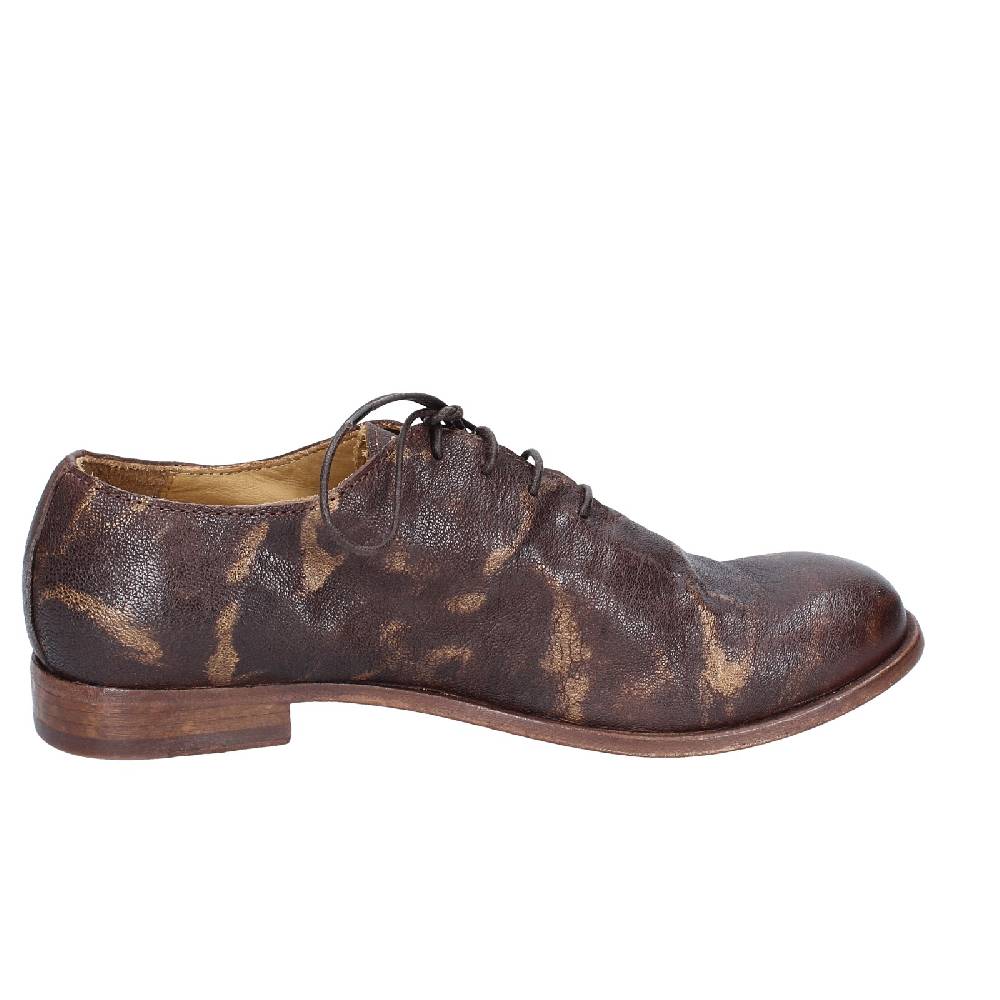 Scarpe Donna MOMA Classiche Marrone Pelle Oro 39406A VINTAGE EX449
