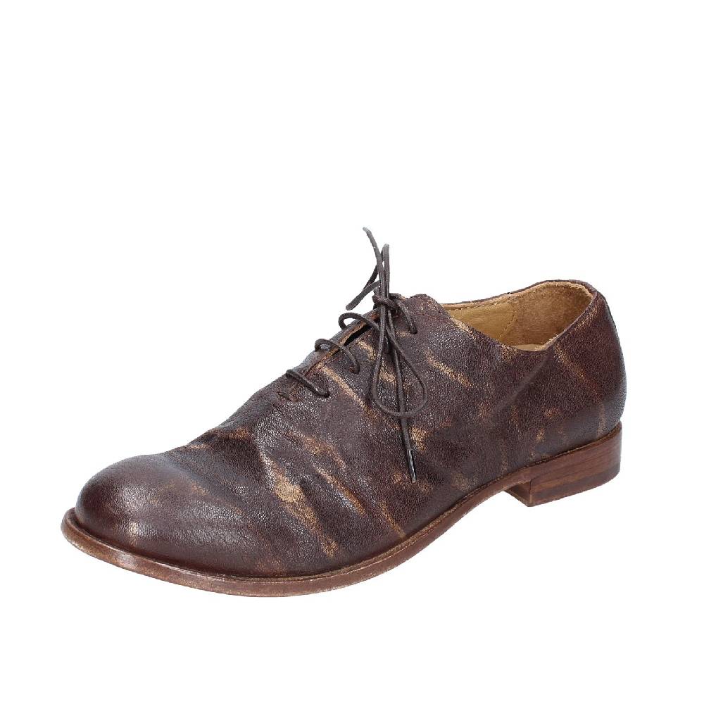 scarpe donna MOMA classiche marrone pelle oro 39406A VINTAGE EX449