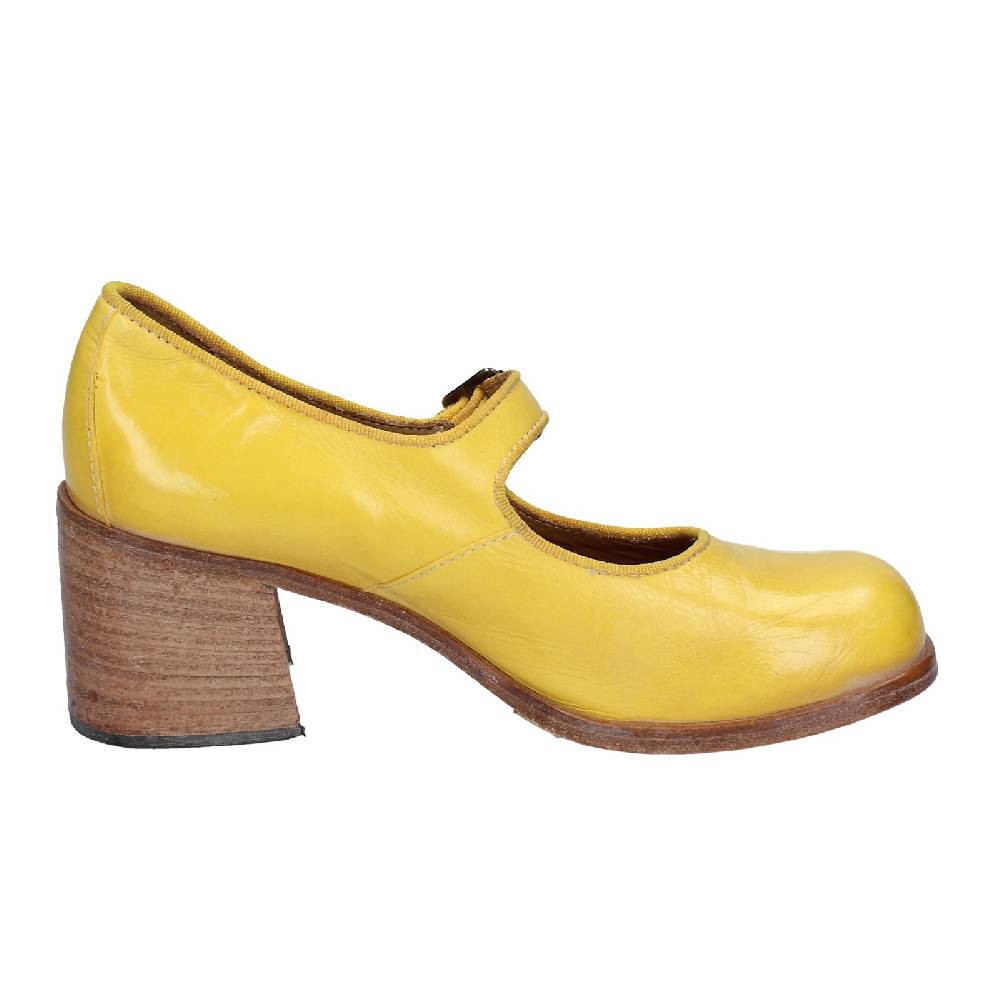 Scarpe Donna MOMA Decollete Giallo Pelle 47403L VINTAGE EX446