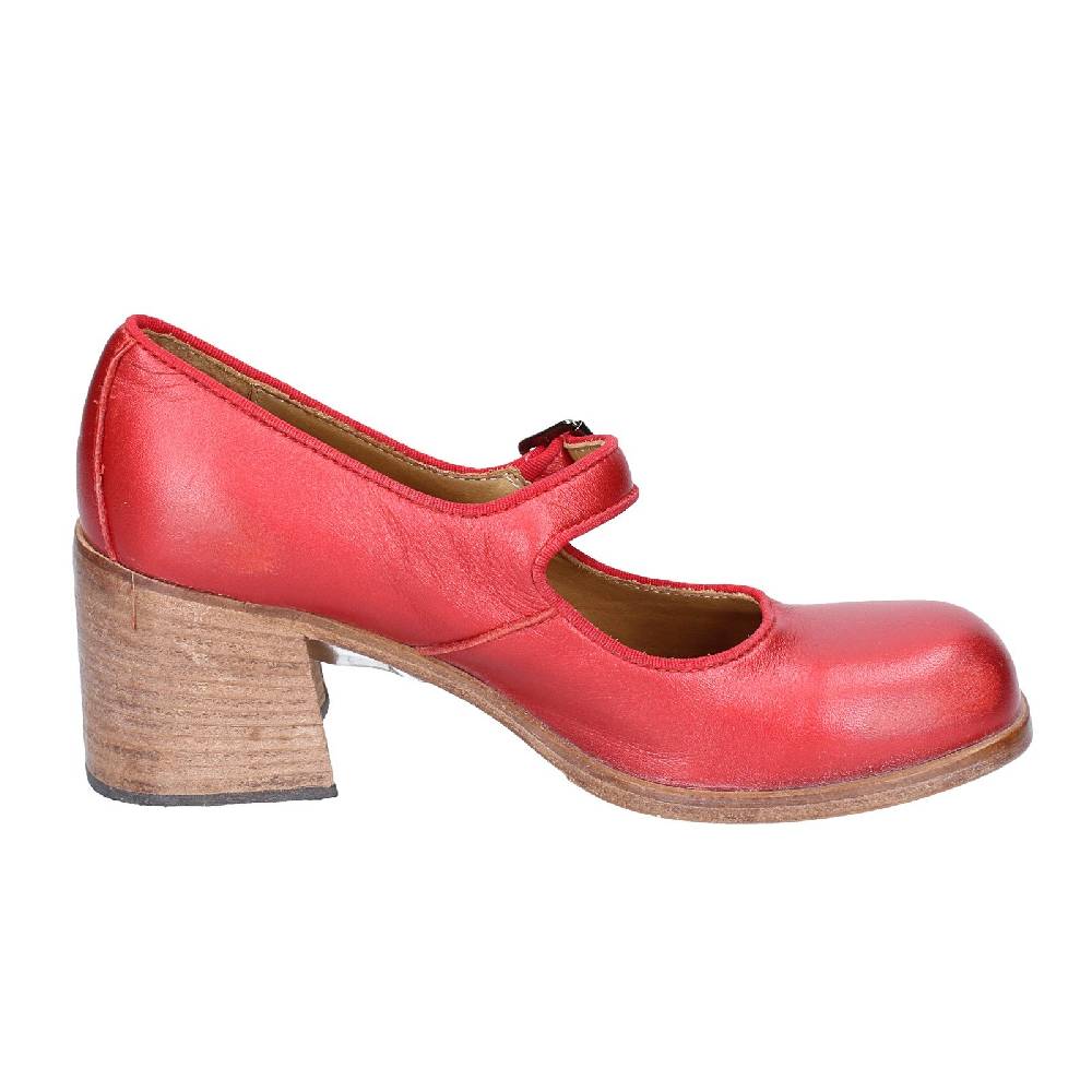 Scarpe Donna MOMA Decollete Rosso Pelle 47403L VINTAGE EX448