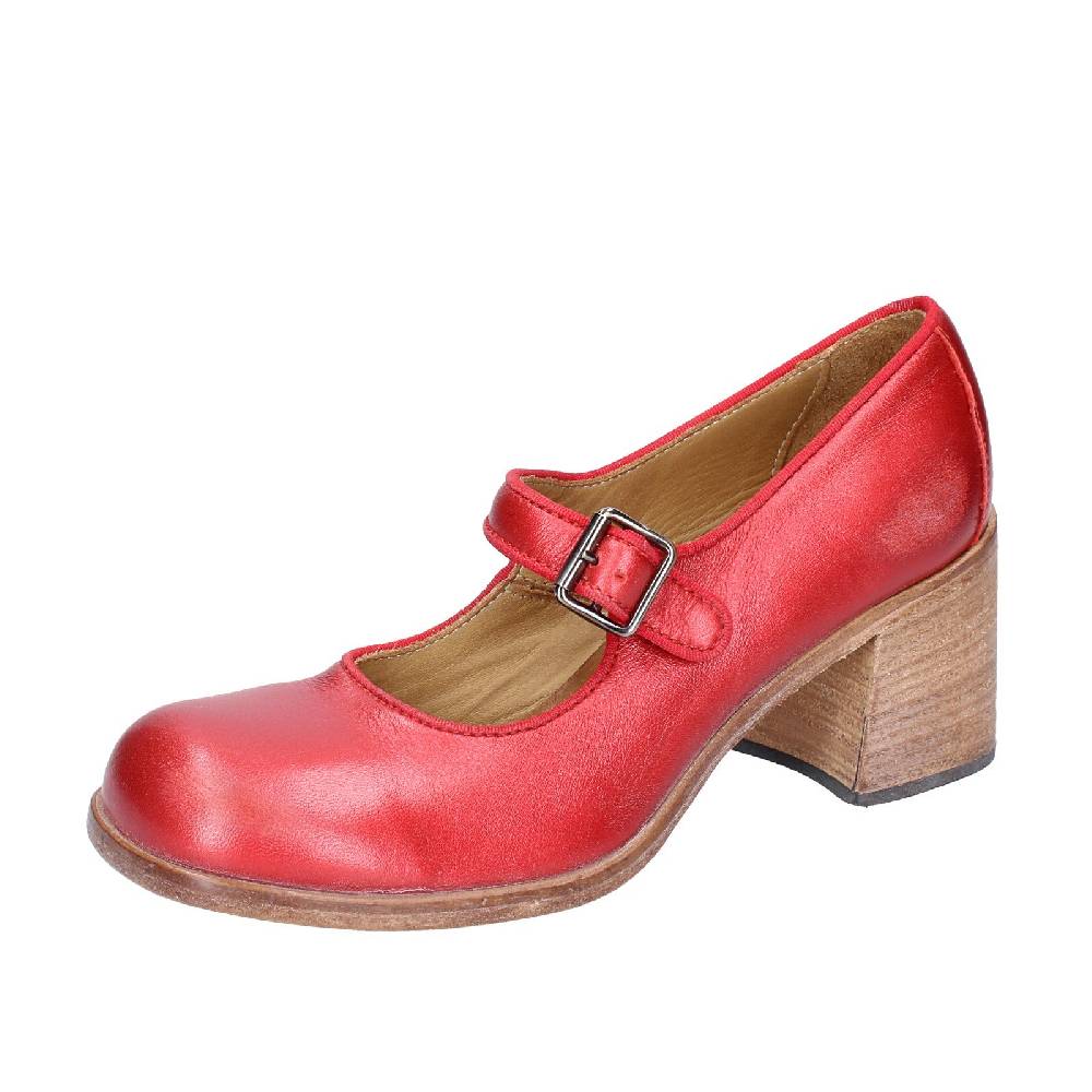 scarpe donna MOMA decollete rosso pelle 47403L VINTAGE EX448