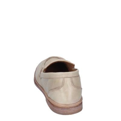 Scarpe Donna MOMA Mocassini Beige Pelle Marrone 1ES323-TV BC52