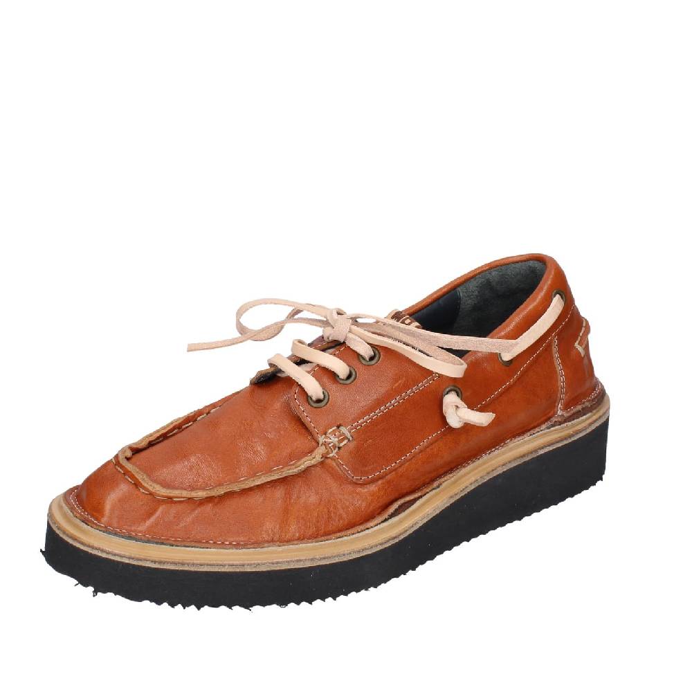 scarpe donna MOMA mocassini marrone pelle 80302A EY597
