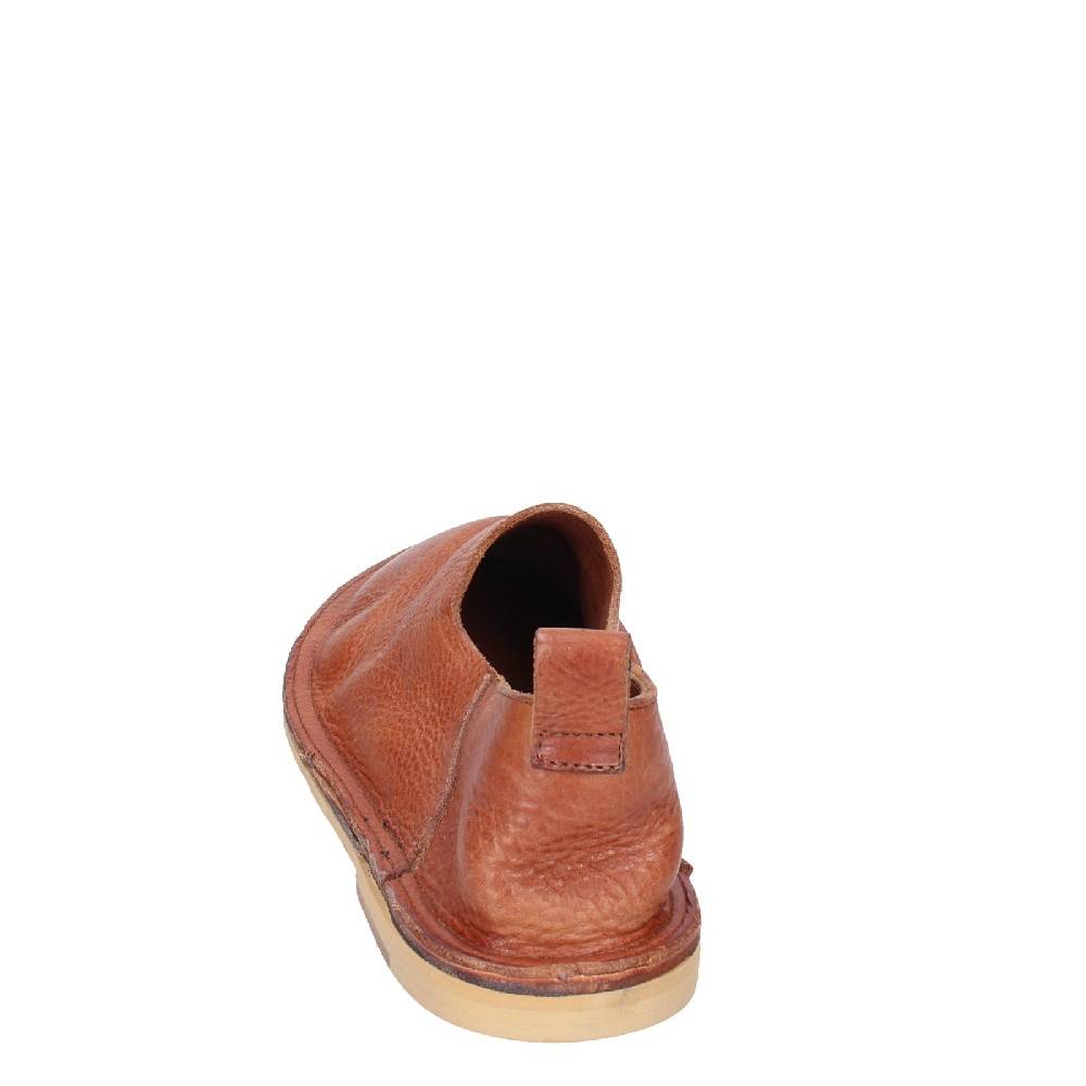 Scarpe Donna MOMA Mocassini Marrone Pelle VINTAGE SLIP ON EX464