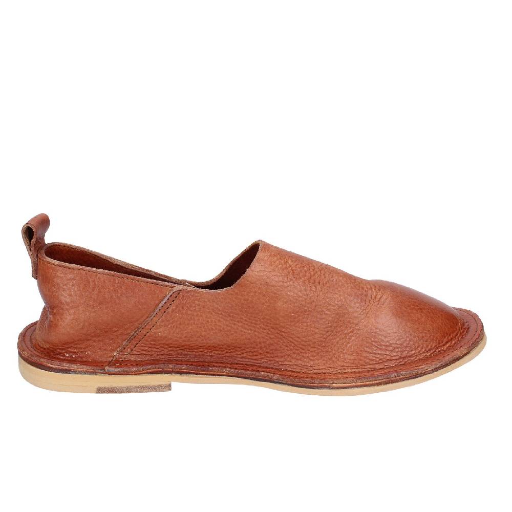 Scarpe Donna MOMA Mocassini Marrone Pelle VINTAGE SLIP ON EX464