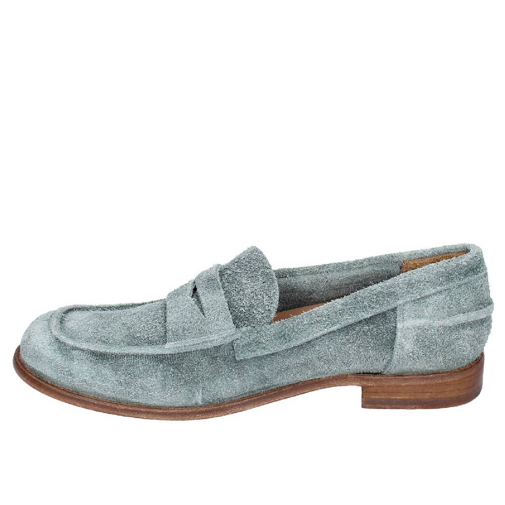 Scarpe Donna MOMA Mocassini Verde Camoscio 39402E VINTAGE EX508
