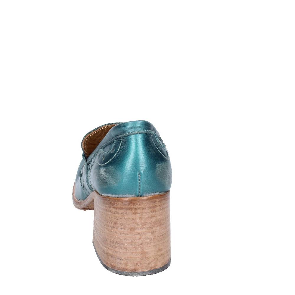 Scarpe Donna MOMA Mocassini Verde Pelle 47406E VINTAGE EX447