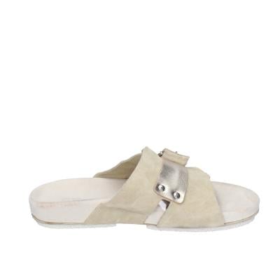 Scarpe Donna MOMA Sandali Beige Pelle Oro Camoscio 1GS458-K0B BC770