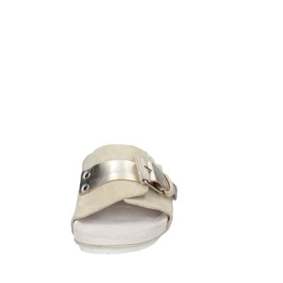 Scarpe Donna MOMA Sandali Beige Pelle Oro Camoscio 1GS458-K0B BC770