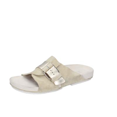 scarpe donna MOMA sandali beige pelle oro camoscio 1GS458-K0B BC770