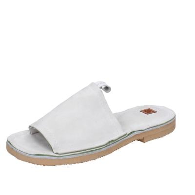 scarpe donna MOMA sandali bianco camoscio BK121