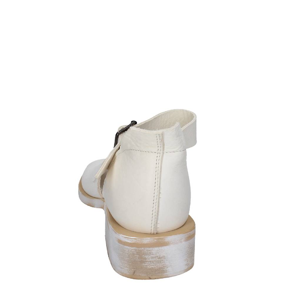 Scarpe Donna MOMA Sandali Bianco Pelle Oro 35403G VINTAGE EX403