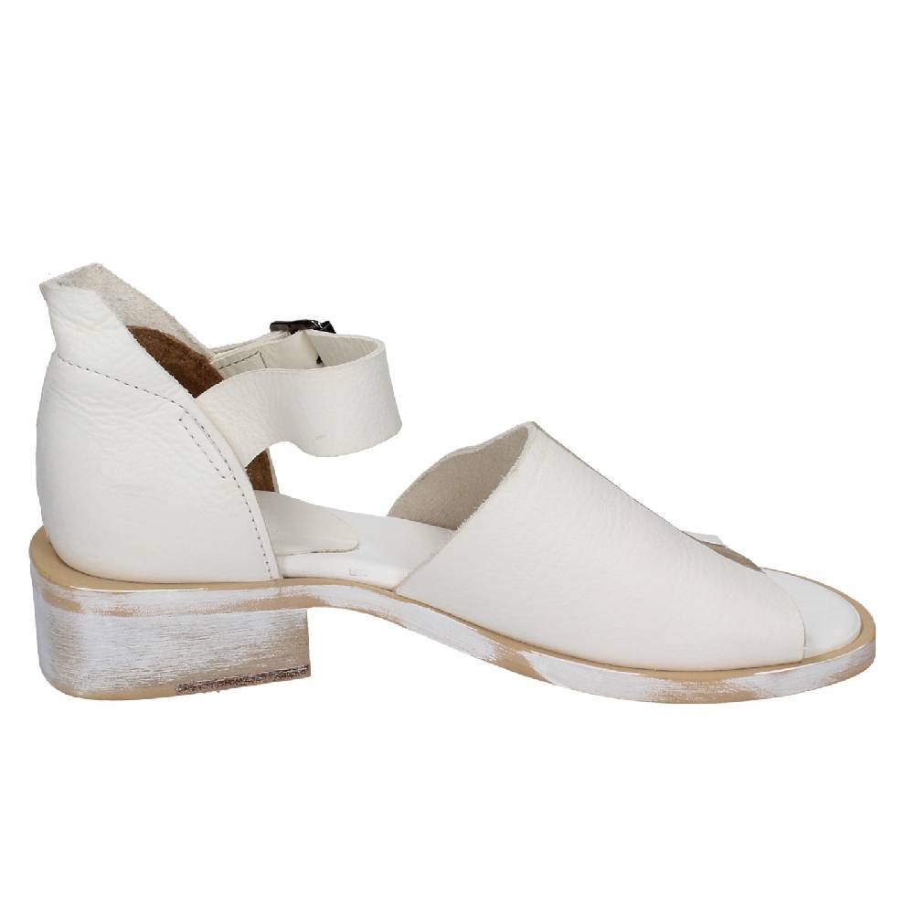 Scarpe Donna MOMA Sandali Bianco Pelle Oro 35403G VINTAGE EX403