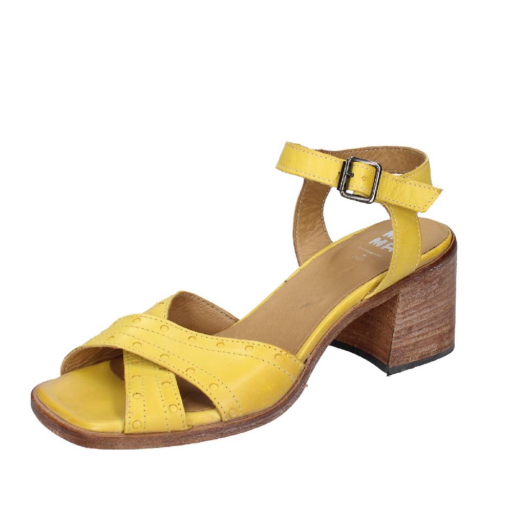 scarpe donna MOMA sandali giallo pelle 46406G VINTAGE EX407