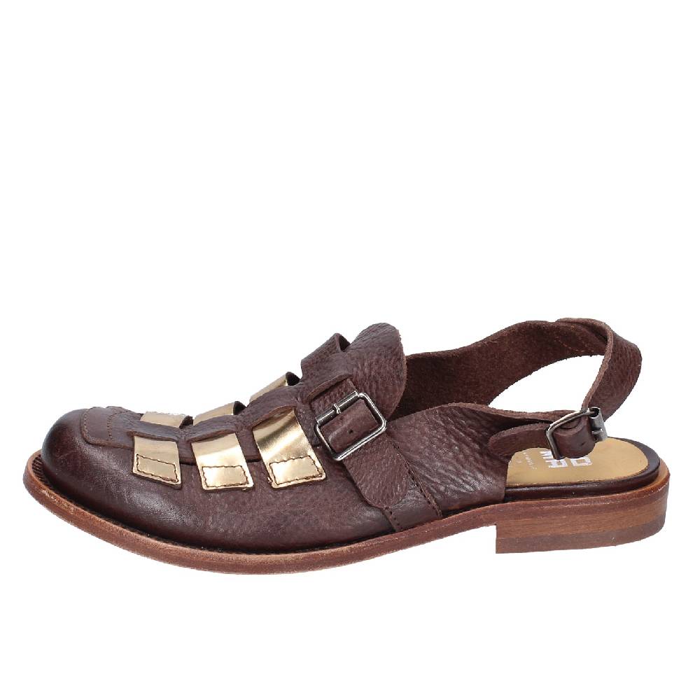 Scarpe Donna MOMA Sandali Marrone Pelle Platino 40403G VINTAGE EX409