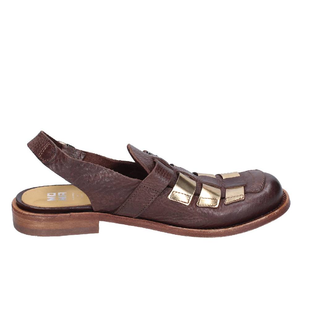 Scarpe Donna MOMA Sandali Marrone Pelle Platino 40403G VINTAGE EX409